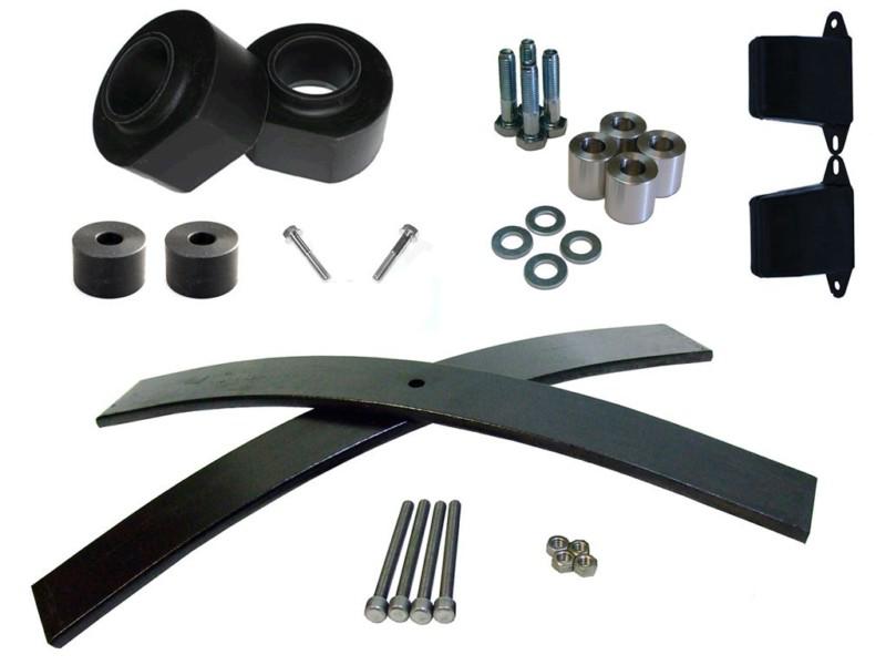 Jeep cherokee xj 2" budget boost lift kit poly spacers, add a leaf, t-case drop,