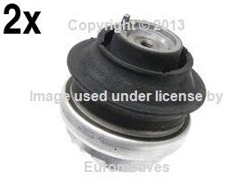 Mercedes w220 4-matic motor mount l+r (x2) oem lemfoerder engine support bushing