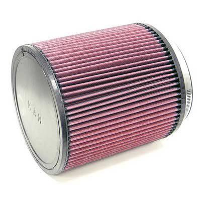 K&n air filter element round straight cotton gauze red 6" dia inlet ru-3260