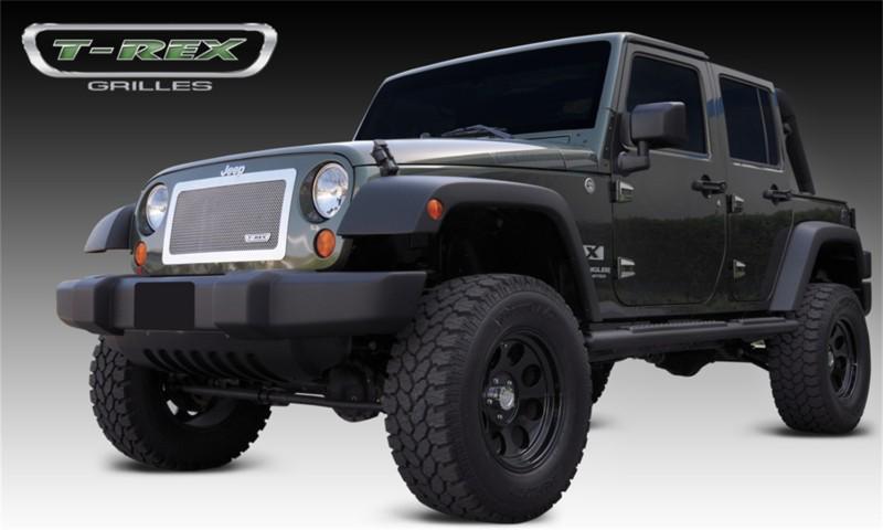 T-rex grilles 54483 upper class; mesh grille insert 07-13 wrangler