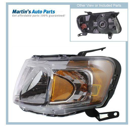 Clear lens new headlight lamp left hand halogen lh driver side ma2502139