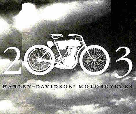 2003 harley-davidson 100th anniversary brochure -sportster-softail-dyna-electra