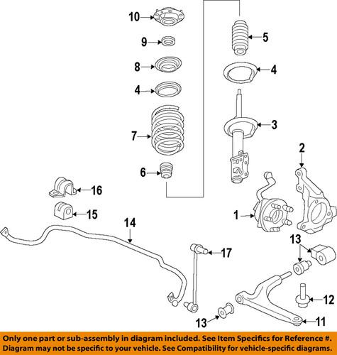 Gm oem 22968750 front strut assembly