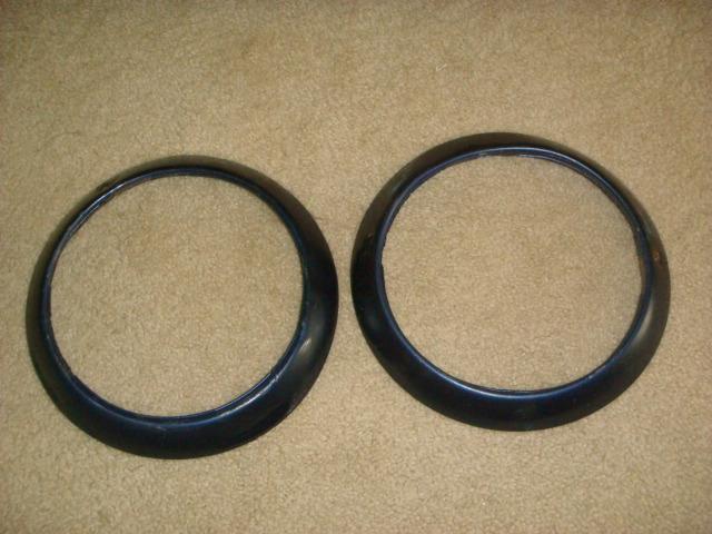 1953 chevrolet fleetside original front light trim ring moulding oem