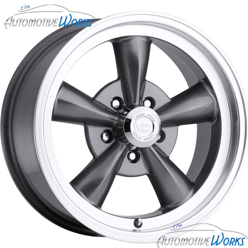 1 - 17x9 vision legend 5 5x114.3 5x4.5 +25mm gun metal wheel rim inch 17"