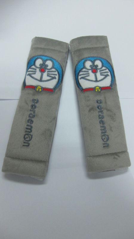 Doraemon soft shoulder pad car belt cover/baby stroller/ car seat belt gray