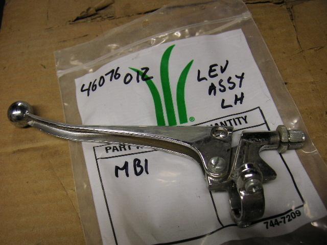 Lever assy lh   mb1 mb-1 mb1a coyote minibike  46076-012  new kawasaki nos