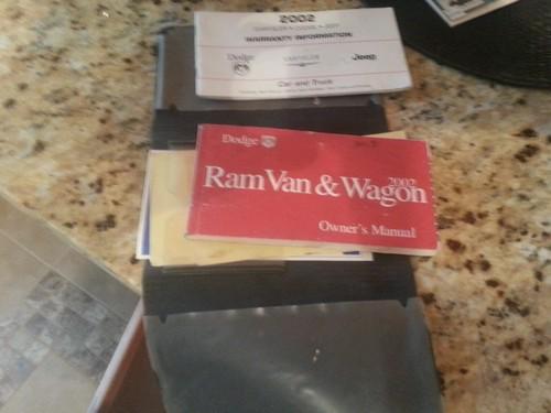 02 2002 dodge ram van & wagon owners manual