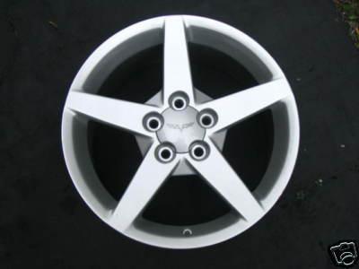 One (1) 19" x 10" corvette factory oem wheel for 2005 - 2012 corvette c6 