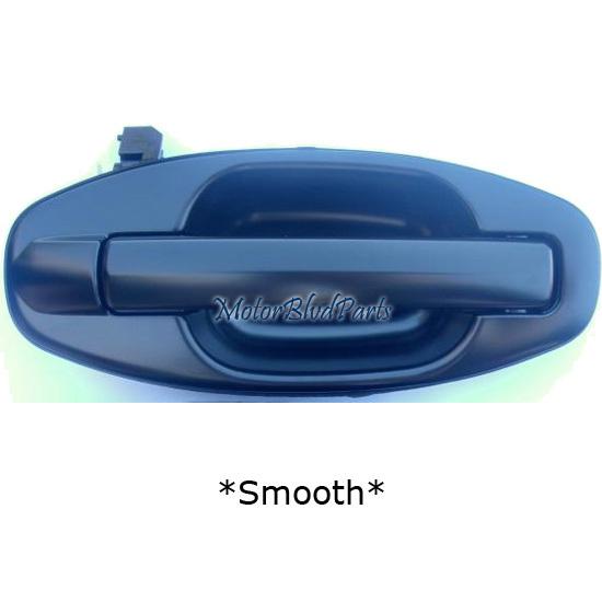 01-06 santa fe rear door smooth handle outside black passenger right r