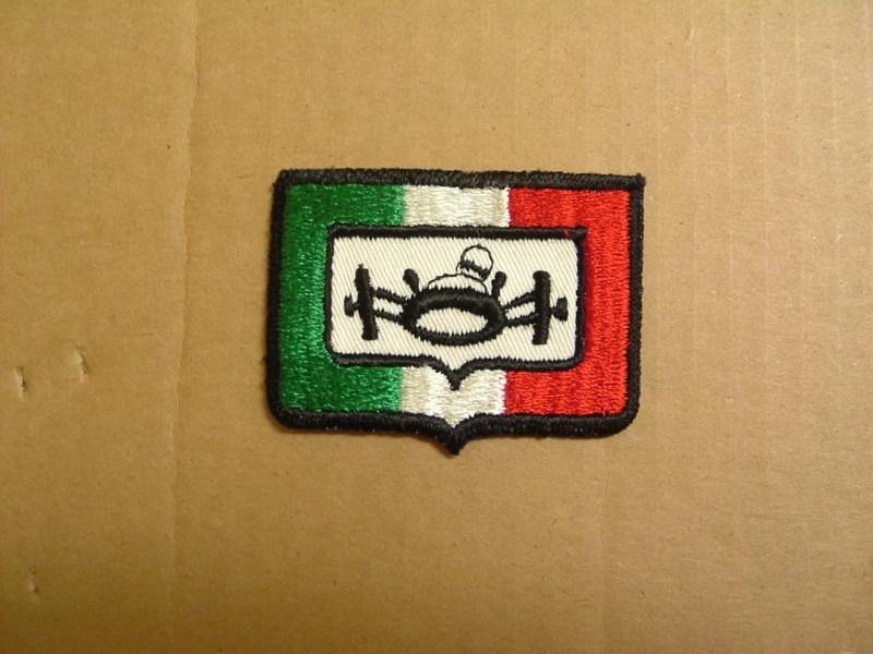 Vintage italian grand prix f1 racing patch 2 5/8"x 2"