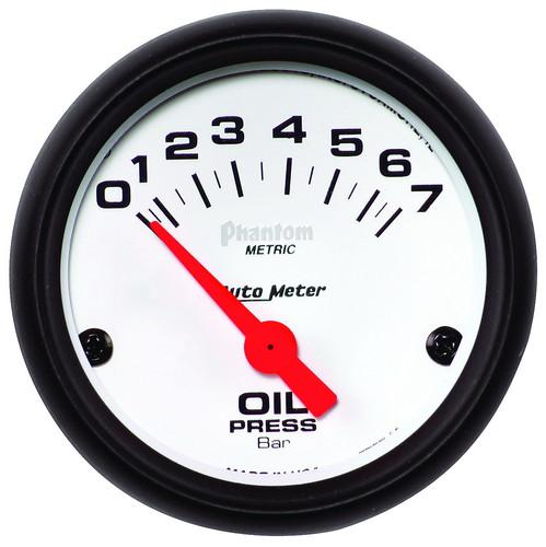 Auto meter 5727-m phantom; electric metric oil pressure gauge