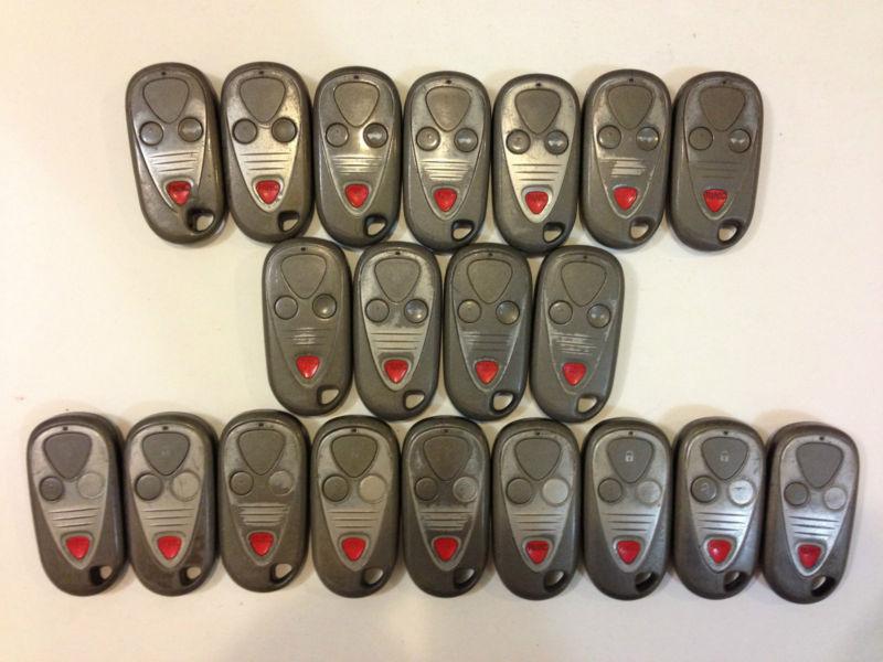 Lot of 20 acura rl tl cl key less entry remote oem fob 02-04 fobs alarm clicker