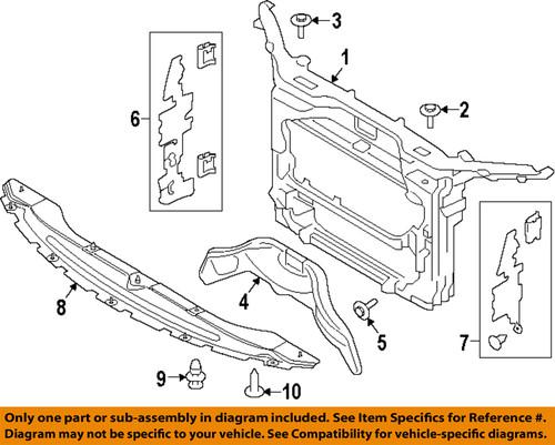 Ford oem ct4z16138a radiator support