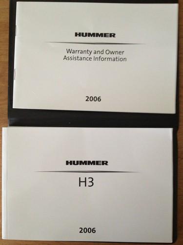 Hummer h3 owners manual 2006