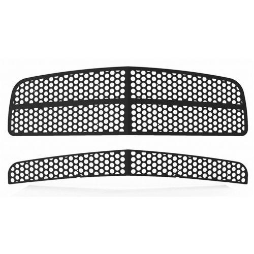 Dodge charger 06-09 circle punch black powdercoat grille insert aftermarket trim