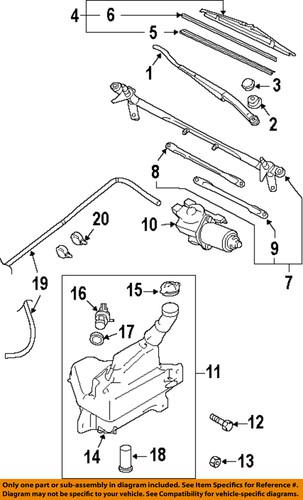 Mazda oem gs3m67321 windshield wiper arm/wiper arm