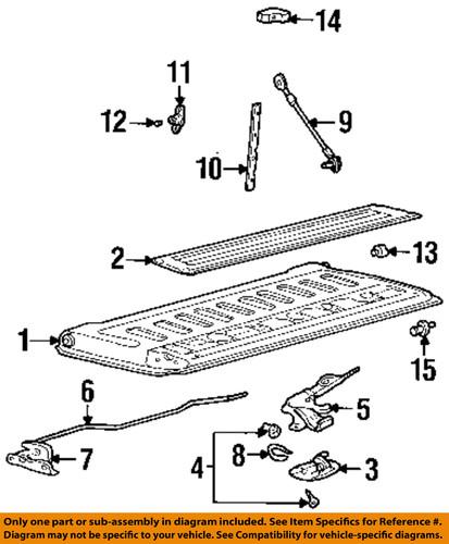 Ford oem e7tz99430b22a tail gate-insert