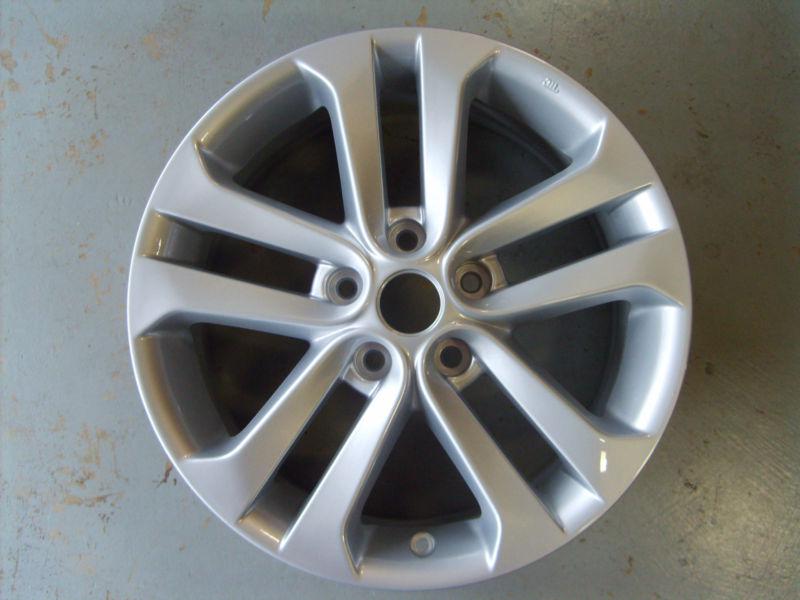 2011-2013 nissan juke wheel, 17x7.5, 5 double spoke full face painted silver