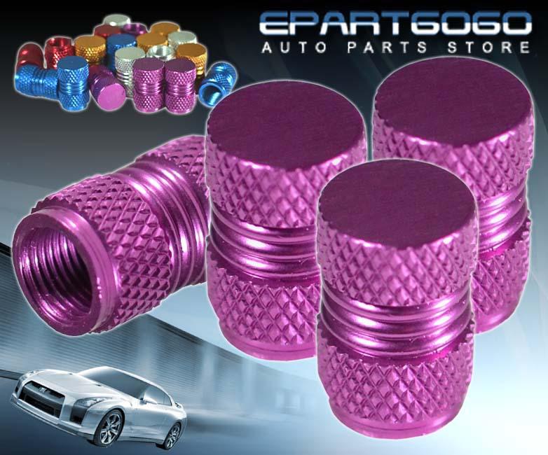 Aluminum purple anodized wheel valve stem valve caps for acura tires/rims