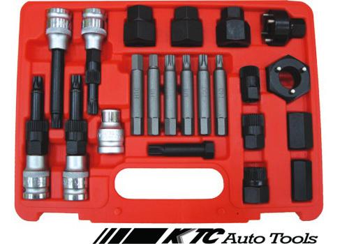 22 pcs 1/2 drive alternator insert bit socket set