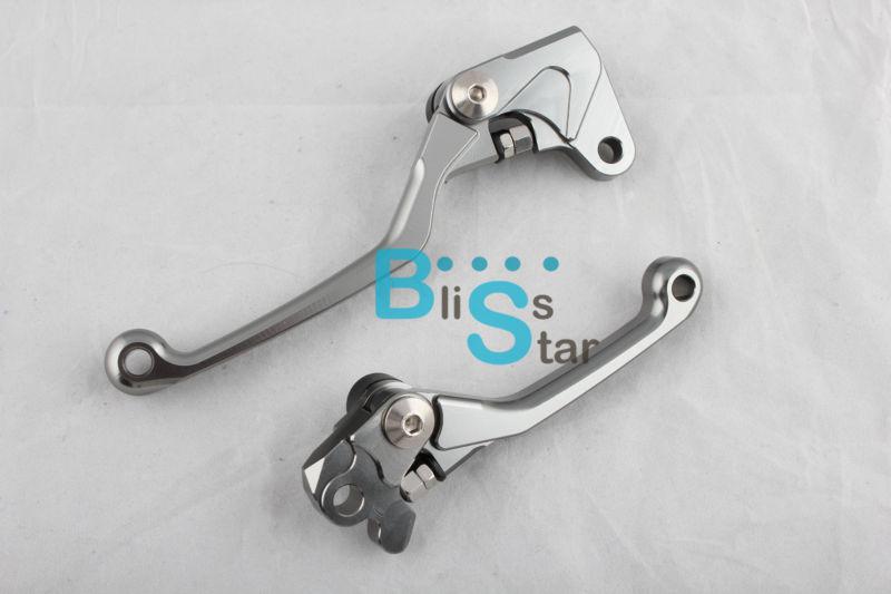 Cnc aluminium pivot brake clutch lever set fit kawasaki klx 450r 2008-2009