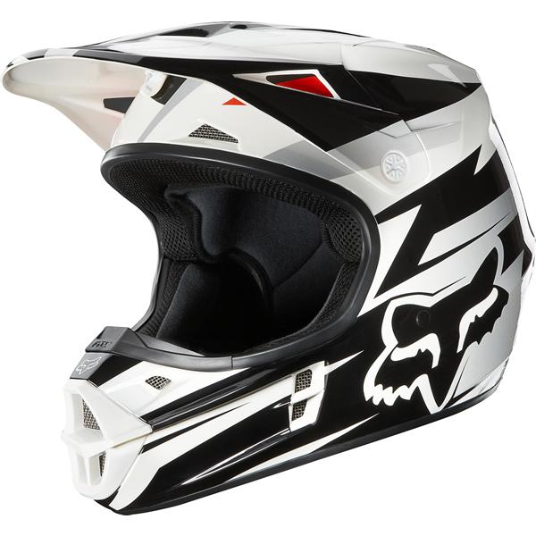 Fox racing v1 mx motocross motorcycle helmet costa black size small new!! $160!