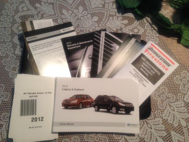 2012 suburu legacy owners manual