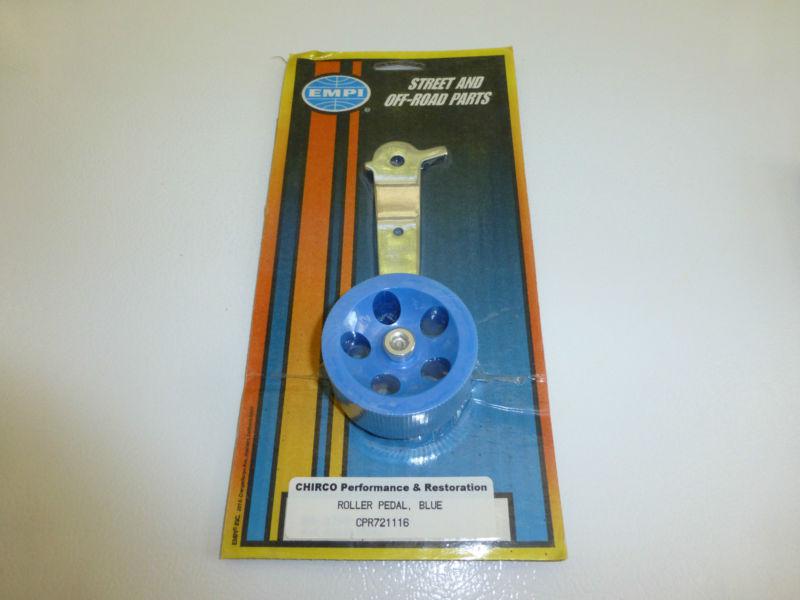 Empi / vw roller pedal, blue part # cpr721116 , new ! dune buggy part