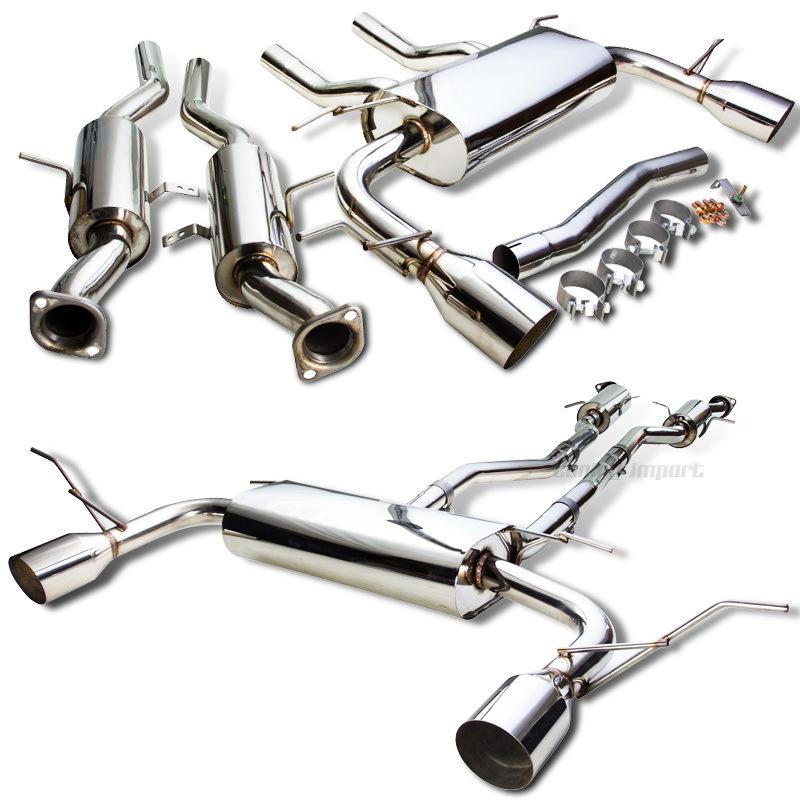 11-12 jeep grand cherokee 5.7l v8 dual catback exhaust muffler stainless steel