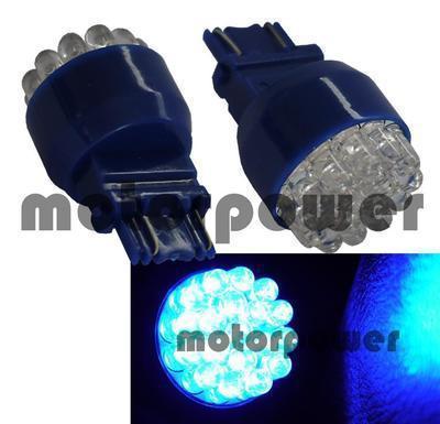 3157 4157 blue round 19 led 2 x pc bulb #u30 for front turn signal light