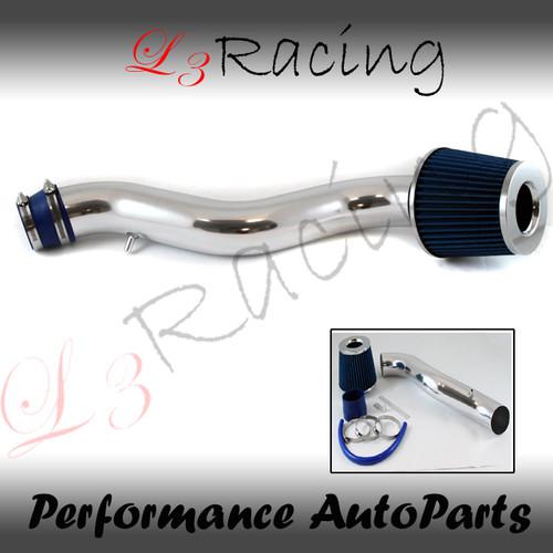 88-91 honda civic all / crx si 1.6 l4 air intake kit +blue filter