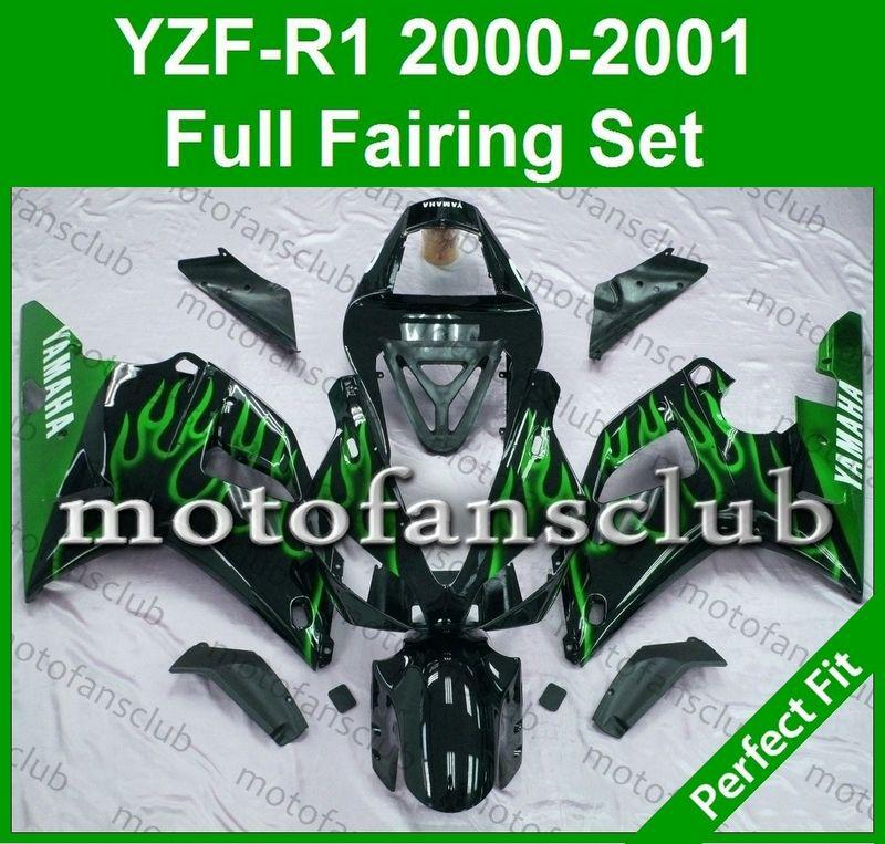 Fit yamaha yzf r1 00 01 yzfr1 2000 2001 1000 fairing bodywork plastics #12 b