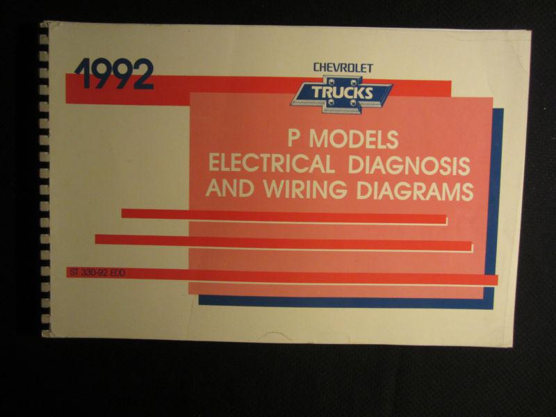 1992 chevy p model trucks electrical diagnosis wiring diagrams service manual 