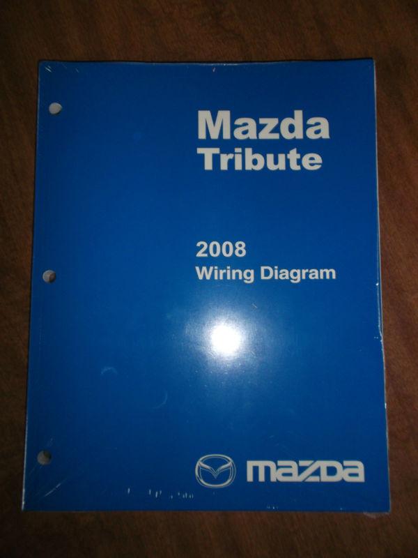 2008 mazda tribute electrical wiring diagram service shop manual oem book dealer