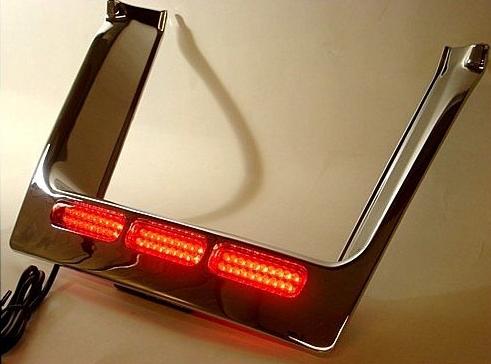 Led lighted license filler accent goldwing gl1500