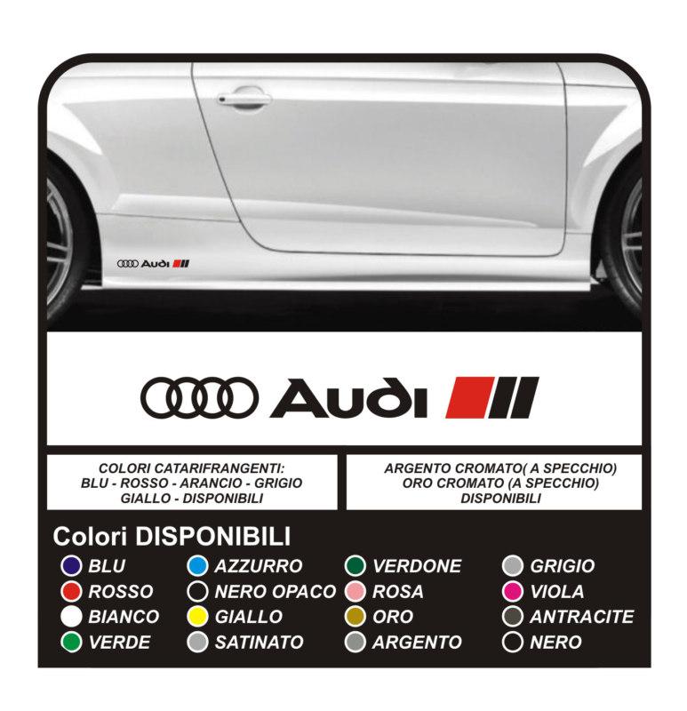 Stickers side audi s-line sline s1 s3 s4 s5 s8 rs1 rs3 rs4 rs5 rs6 decals tuning