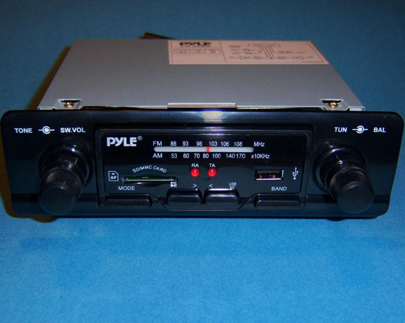 Nos am/fm car truck sterio radio old 2 shaft classic vintage in dash receiver