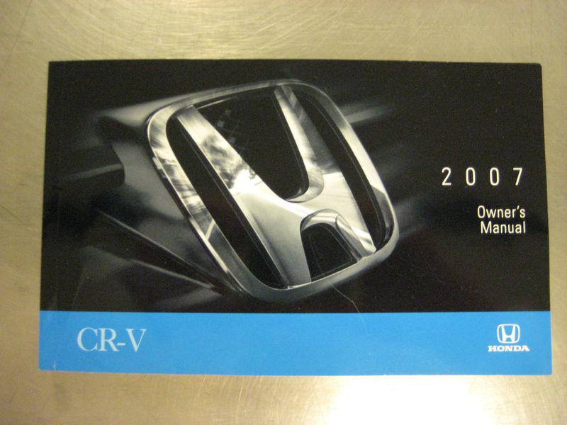 2007 honda cr-v factory owner's manual oem
