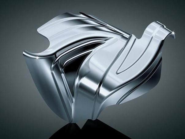 Kuryakyn lower front frame cover chrome for harley flst softail 2007-2012