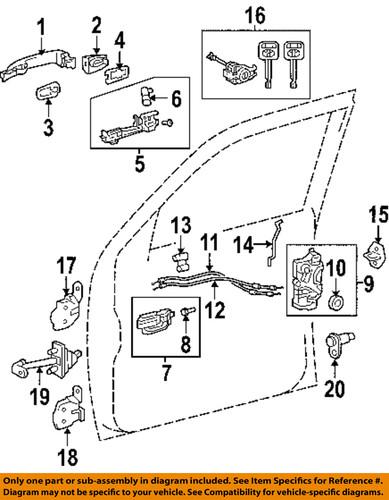 Toyota oem 6932004040 door lock motor/door lock actuator motor