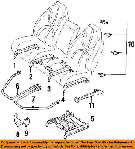 Dodge oem 5066168aa seats & tracks-seat track