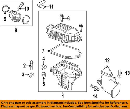 Mopar oem 5038441ae air intake-air cleaner assembly