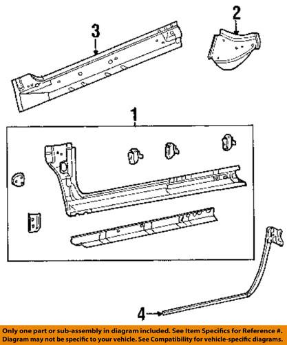 Chrysler oem 4878670ae rocker panel-inner panel