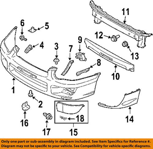 Subaru oem 91502fe160 front bumper-decal sticker