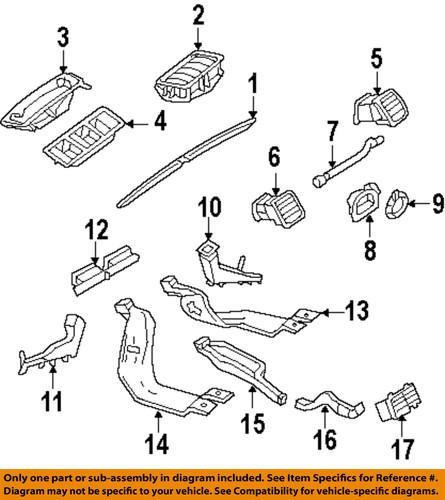 Volkswagen oem 1k0815479b instrument panel-intake duct