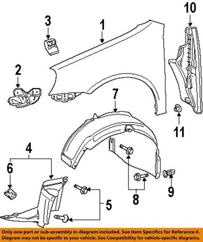 Volkswagen oem 1k9805911 fender-front fender liner