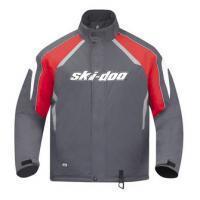 Ski-doo snowmobile new oem men's holeshot jacket/coat rouge/red medium m