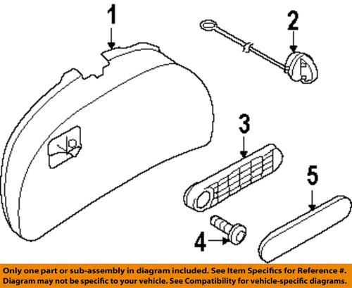 Volkswagen oem 1y0867605g71n trunk lid-trim panel