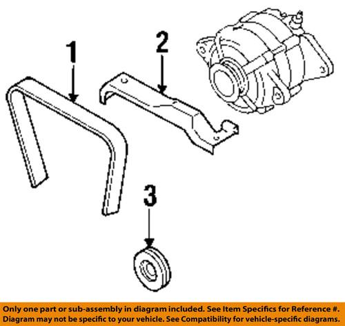 Subaru oem 809221100 serpentine belt/bypass hose